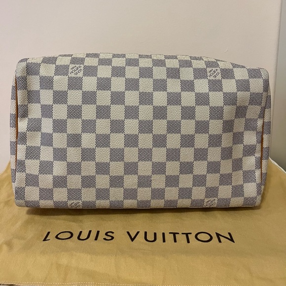 Louis Vuitton Damier Azur Speedy 30 with matching wallet - Picture 6 of 13